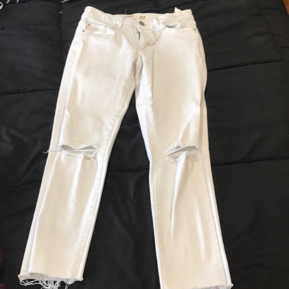 white jeans